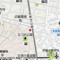 愛知県江南市木賀本郷町緑28周辺の地図