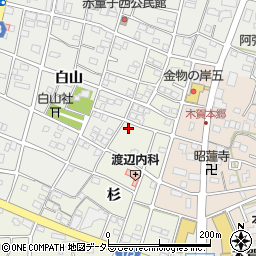 愛知県江南市木賀町杉58周辺の地図