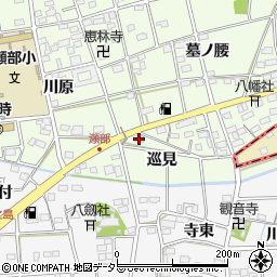 愛知県一宮市瀬部巡見38周辺の地図