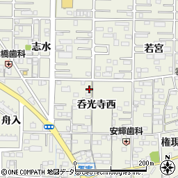 愛知県一宮市今伊勢町馬寄呑光寺西21周辺の地図