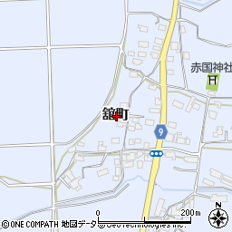 京都府綾部市舘町周辺の地図