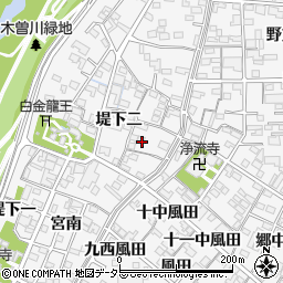 愛知県一宮市奥町堤下二66周辺の地図