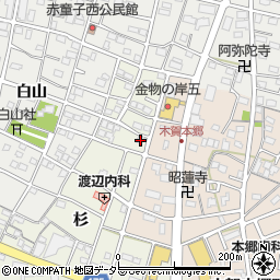愛知県江南市木賀町杉53周辺の地図