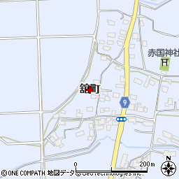京都府綾部市舘町周辺の地図