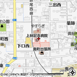 上林記念病院（杏嶺会）周辺の地図