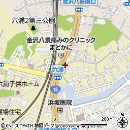 金沢警察署六浦交番周辺の地図