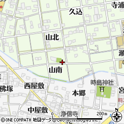 愛知県一宮市瀬部山北96周辺の地図