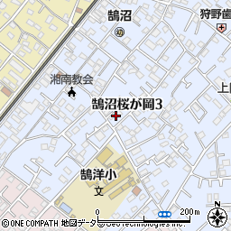 神奈川県藤沢市鵠沼桜が岡周辺の地図