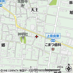 愛知県江南市上奈良町神明39周辺の地図