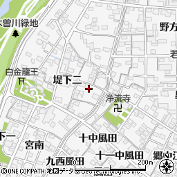 愛知県一宮市奥町堤下二71周辺の地図