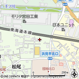 神奈川県茅ヶ崎市松尾1-34周辺の地図
