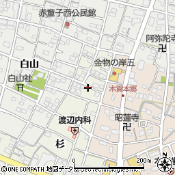 愛知県江南市木賀町杉50周辺の地図