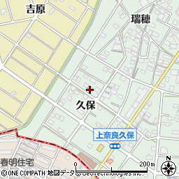 愛知県江南市上奈良町久保周辺の地図