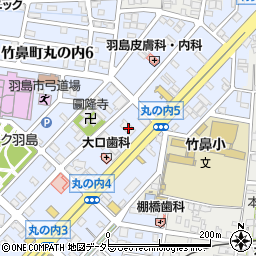 岐阜県羽島市竹鼻町丸の内5丁目2周辺の地図