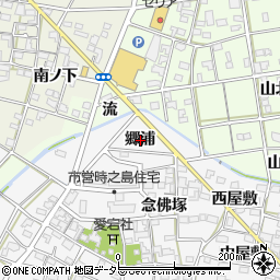 愛知県一宮市時之島郷浦周辺の地図