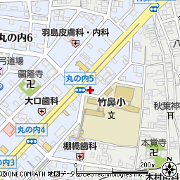 岐阜県羽島市竹鼻町丸の内5丁目133周辺の地図