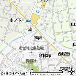 愛知県一宮市時之島（郷浦）周辺の地図