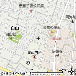 愛知県江南市木賀町杉48周辺の地図