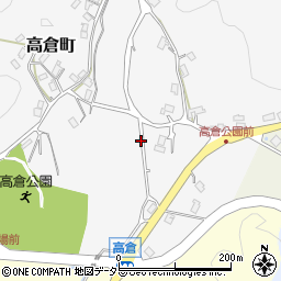 京都府綾部市高倉町（岡ノ下）周辺の地図
