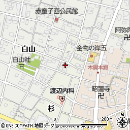 愛知県江南市木賀町杉47周辺の地図