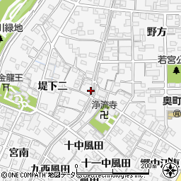 愛知県一宮市奥町堤下二58周辺の地図