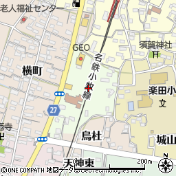 愛知県犬山市外屋敷周辺の地図