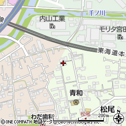 神奈川県茅ヶ崎市松尾8-59周辺の地図