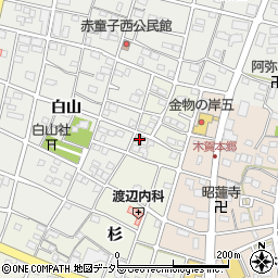 愛知県江南市木賀町杉46周辺の地図