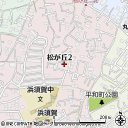 神奈川県茅ヶ崎市松が丘2丁目周辺の地図