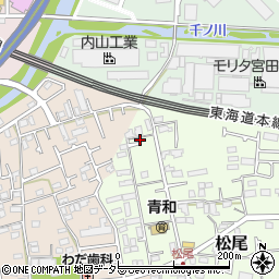 神奈川県茅ヶ崎市松尾8-59-8周辺の地図