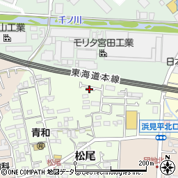 神奈川県茅ヶ崎市松尾3-3-8周辺の地図