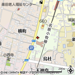 ガスト犬山楽田店周辺の地図