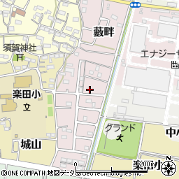 愛知県犬山市藪畔126周辺の地図