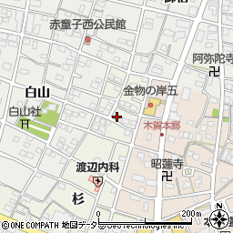 愛知県江南市木賀町杉45周辺の地図