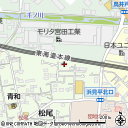 神奈川県茅ヶ崎市松尾2-39周辺の地図