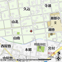 愛知県一宮市瀬部山北81周辺の地図