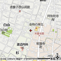 愛知県江南市木賀町杉40周辺の地図
