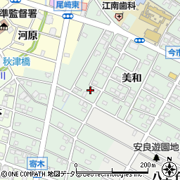 愛知県江南市今市場町美和30周辺の地図