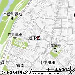 愛知県一宮市奥町堤下二76周辺の地図