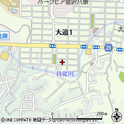 神奈川県横浜市金沢区大道2丁目23周辺の地図