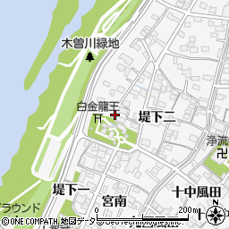 愛知県一宮市奥町堤下二88周辺の地図
