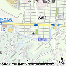 神奈川県横浜市金沢区大道2丁目28周辺の地図