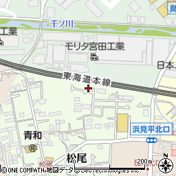 神奈川県茅ヶ崎市松尾3-2-2周辺の地図