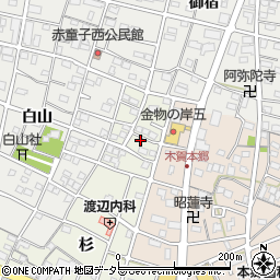 愛知県江南市木賀町杉39周辺の地図