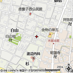 愛知県江南市木賀町杉20周辺の地図
