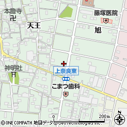 愛知県江南市上奈良町天王307周辺の地図