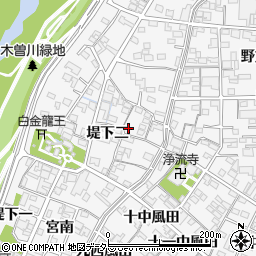 愛知県一宮市奥町堤下二5周辺の地図