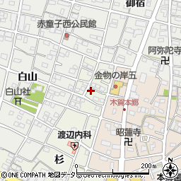 愛知県江南市木賀町杉38周辺の地図