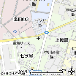 愛知県犬山市七ツ屋53周辺の地図