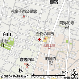 愛知県江南市木賀町杉35周辺の地図